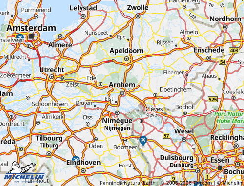 Mapa MICHELIN Guéldria - ViaMichelin