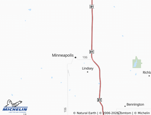 Kaart MICHELIN Minneapolis - ViaMichelin