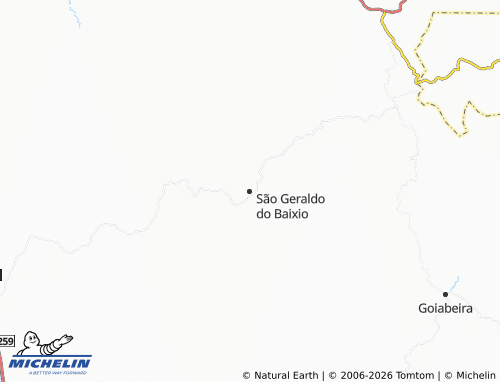Mappa MICHELIN São Geraldo do Baixio - ViaMichelin
