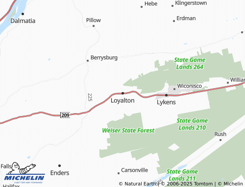 MICHELIN Loyalton map - ViaMichelin