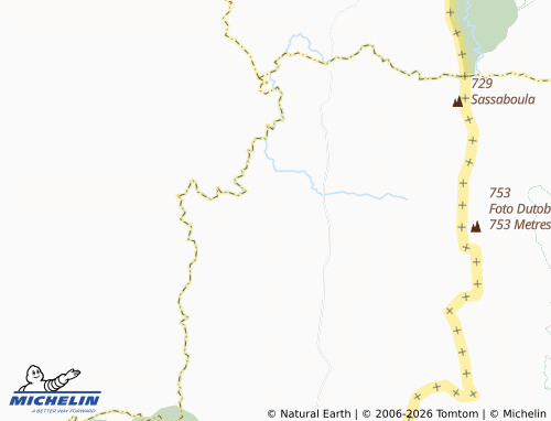 MICHELIN Dodo Amanfro map - ViaMichelin