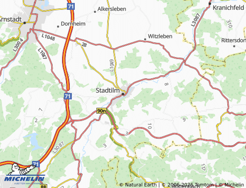 MICHELIN Stadtilm map - ViaMichelin