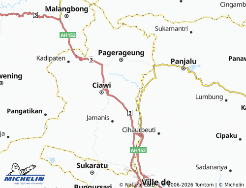 MICHELIN-Landkarte Cipondok - ViaMichelin