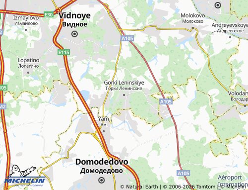 Carte MICHELIN Gorki Leninskiye - ViaMichelin