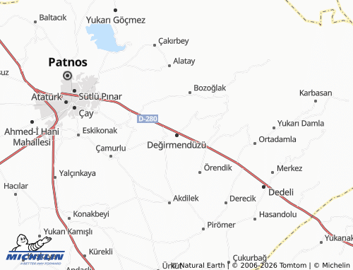 MICHELIN Değirmendüzü map - ViaMichelin