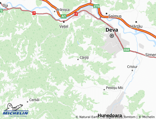 Mappa MICHELIN Cârjiți - ViaMichelin