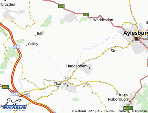 Mappa MICHELIN Chearsley - ViaMichelin