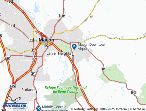 MICHELIN Lanier Heights map - ViaMichelin