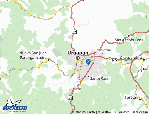 Mapa MICHELIN de Santiago - ViaMichelin