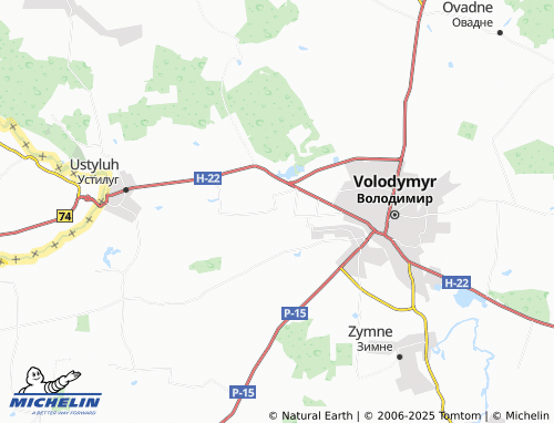 MICHELIN-Landkarte Khrypalychi - ViaMichelin