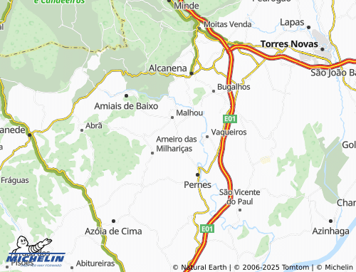 Mapa MICHELIN Moita - ViaMichelin