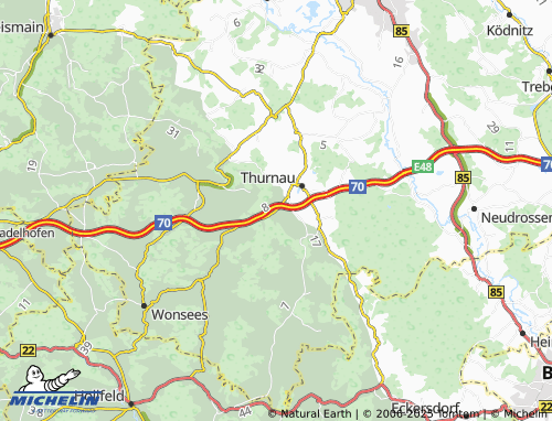 Mapa MICHELIN Berndorf - ViaMichelin