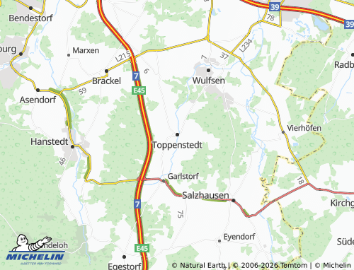 MICHELIN Toppenstedt map - ViaMichelin