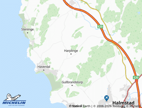 MICHELIN Harplinge map - ViaMichelin