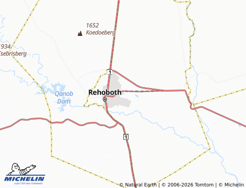 Mapa MICHELIN Rehoboth Block H - ViaMichelin