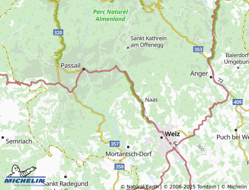 MICHELIN-Landkarte Gschaid bei Weiz - ViaMichelin