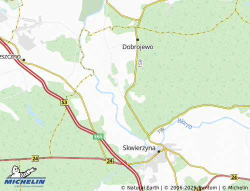 MICHELIN Murzynowo map - ViaMichelin