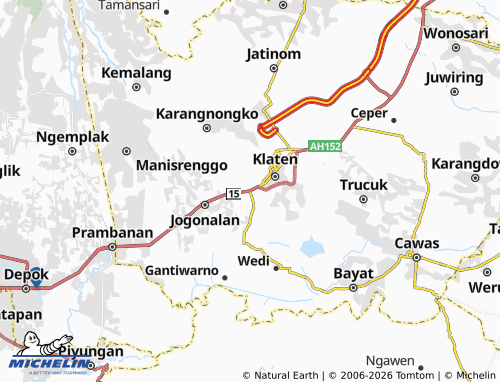 MICHELIN Klaten Selatan map - ViaMichelin
