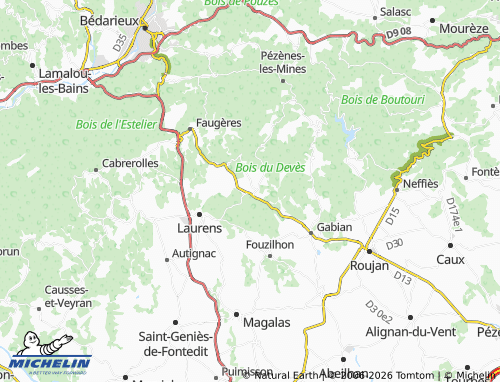 Carte MICHELIN Castelsec - ViaMichelin