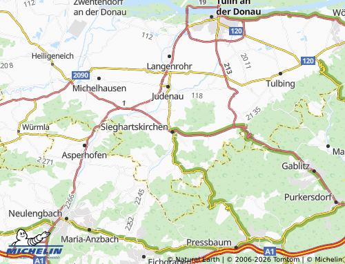 MICHELIN Sieghartskirchen map - ViaMichelin