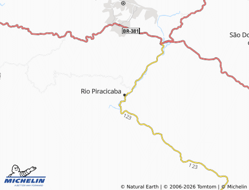Mappa MICHELIN Rio Piracicaba - ViaMichelin