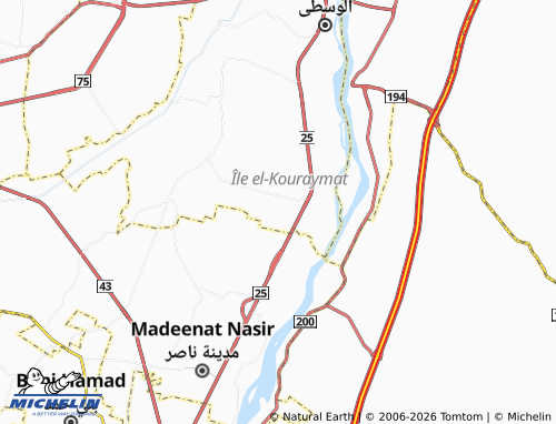 Mappa MICHELIN Bani Naseer - ViaMichelin