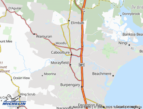 Kaart MICHELIN Caboolture - ViaMichelin