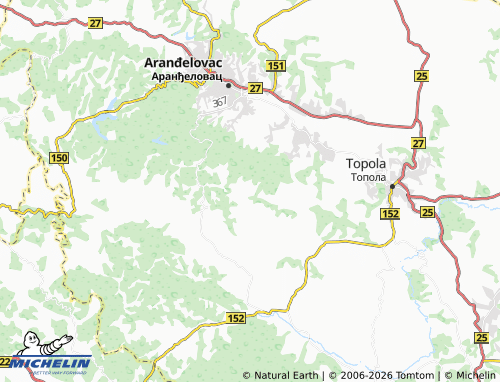 Mapa MICHELIN Brezovac - ViaMichelin