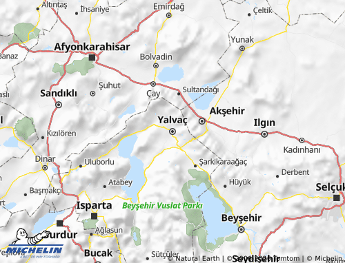 Mapa MICHELIN Yalvaç - ViaMichelin
