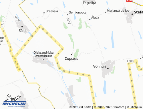 MICHELIN-Landkarte Copceac - ViaMichelin