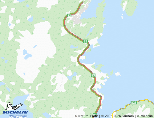 MICHELIN-Landkarte Sørvika - ViaMichelin