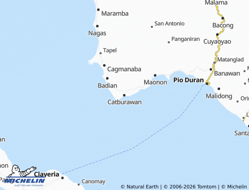 MICHELIN Catburawan map - ViaMichelin