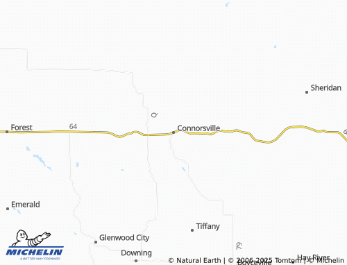 MICHELIN Connorsville map - ViaMichelin