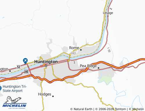 Mapa MICHELIN Proctorville - ViaMichelin