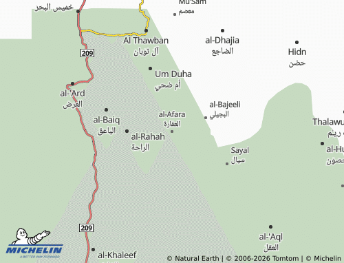 Carte MICHELIN al-Afara - ViaMichelin