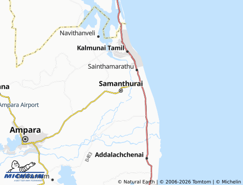 Mappa MICHELIN Maddakalaputharavai 02 - ViaMichelin
