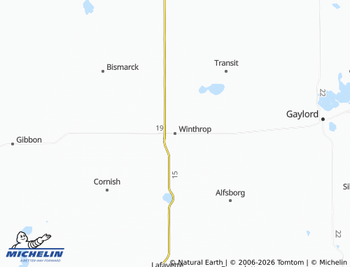 Mapa MICHELIN Winthrop - ViaMichelin