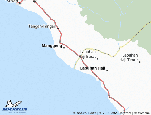 MICHELIN Meunasah Tengah map - ViaMichelin