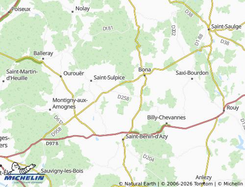 MICHELIN Saint-Firmin map - ViaMichelin