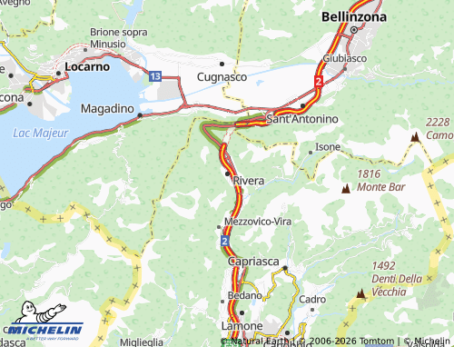 MICHELIN Rivera map - ViaMichelin