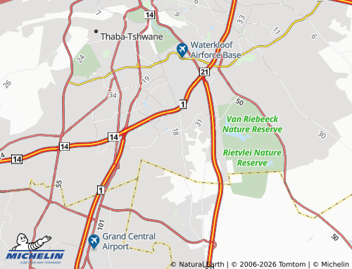 Mapa MICHELIN Irene - ViaMichelin