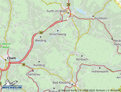 MICHELIN Zenching map - ViaMichelin