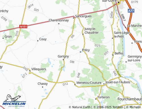 Carte MICHELIN Le Briou - ViaMichelin