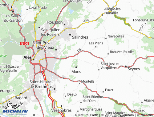 MICHELIN Celas map - ViaMichelin