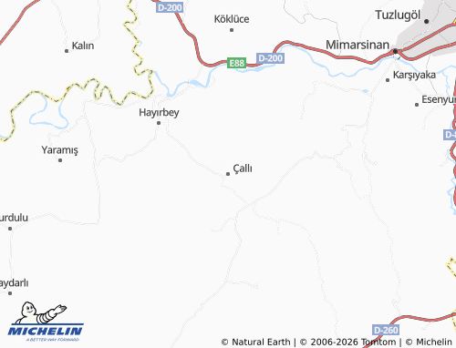 Mapa MICHELIN Çallı - ViaMichelin