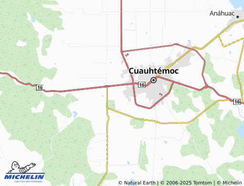 MICHELIN Bosques de La Tarahumara map - ViaMichelin