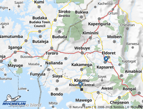 MICHELIN-Landkarte Bungoma - ViaMichelin