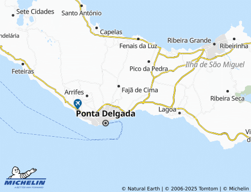 MICHELIN Fajã de Baixo map - ViaMichelin