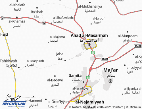 MICHELIN Al Hassamah map - ViaMichelin
