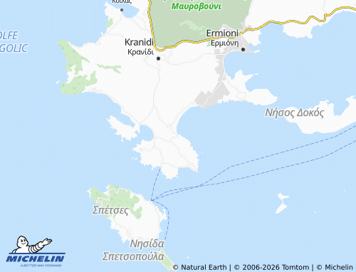 MICHELIN Petrothalassa map - ViaMichelin